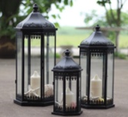 Domo Decortive Lantern for candle 3 pcs