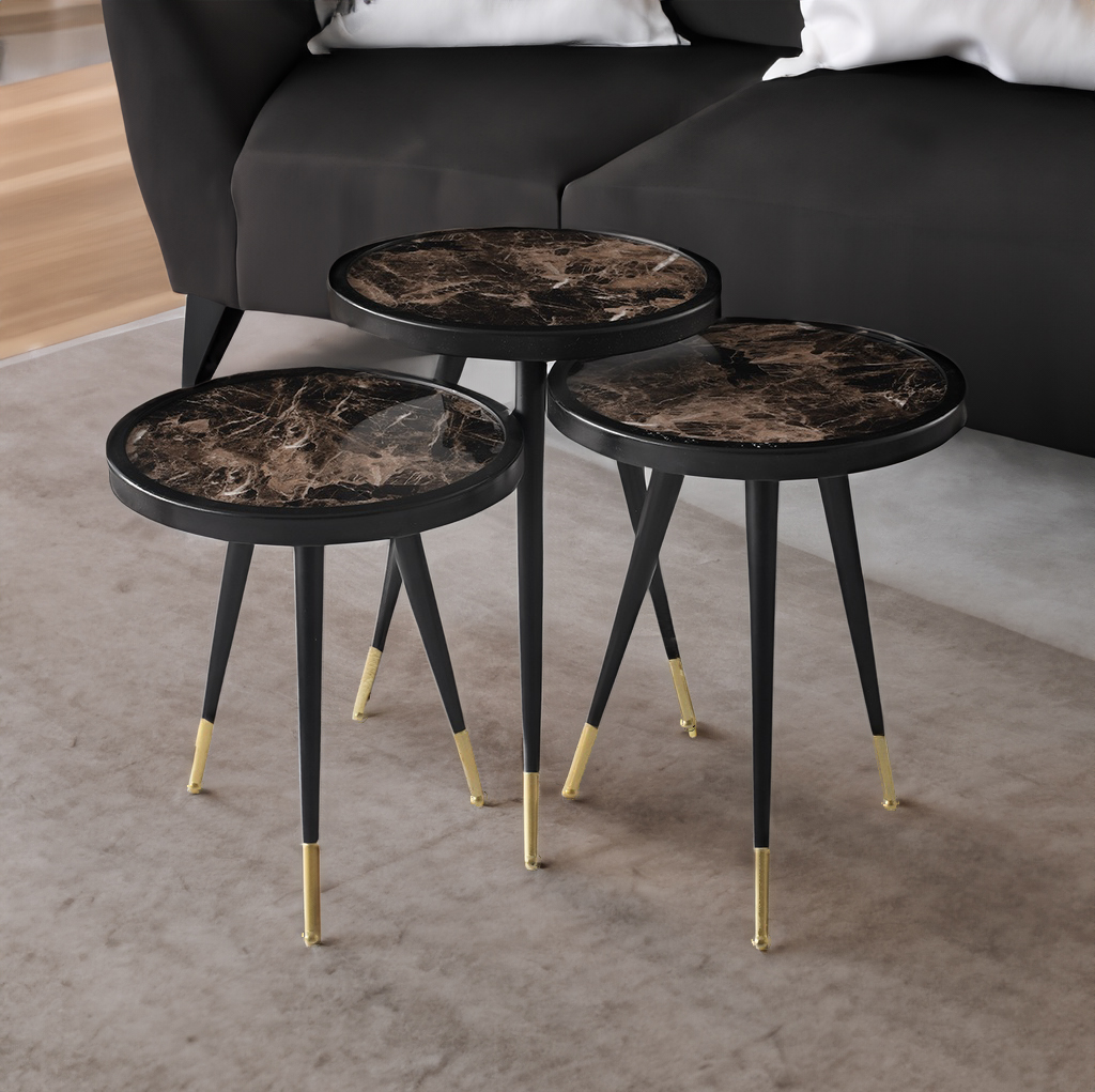 3 PCS PICASSO 05 NESTING TABLES