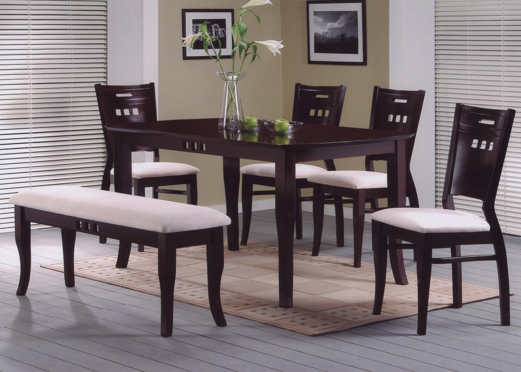 ARABELLA DINING  TABLE 4 SEATS WITH BENCH