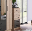ANKA HIGH CHEST OF DRAWER &amp; MIRROR