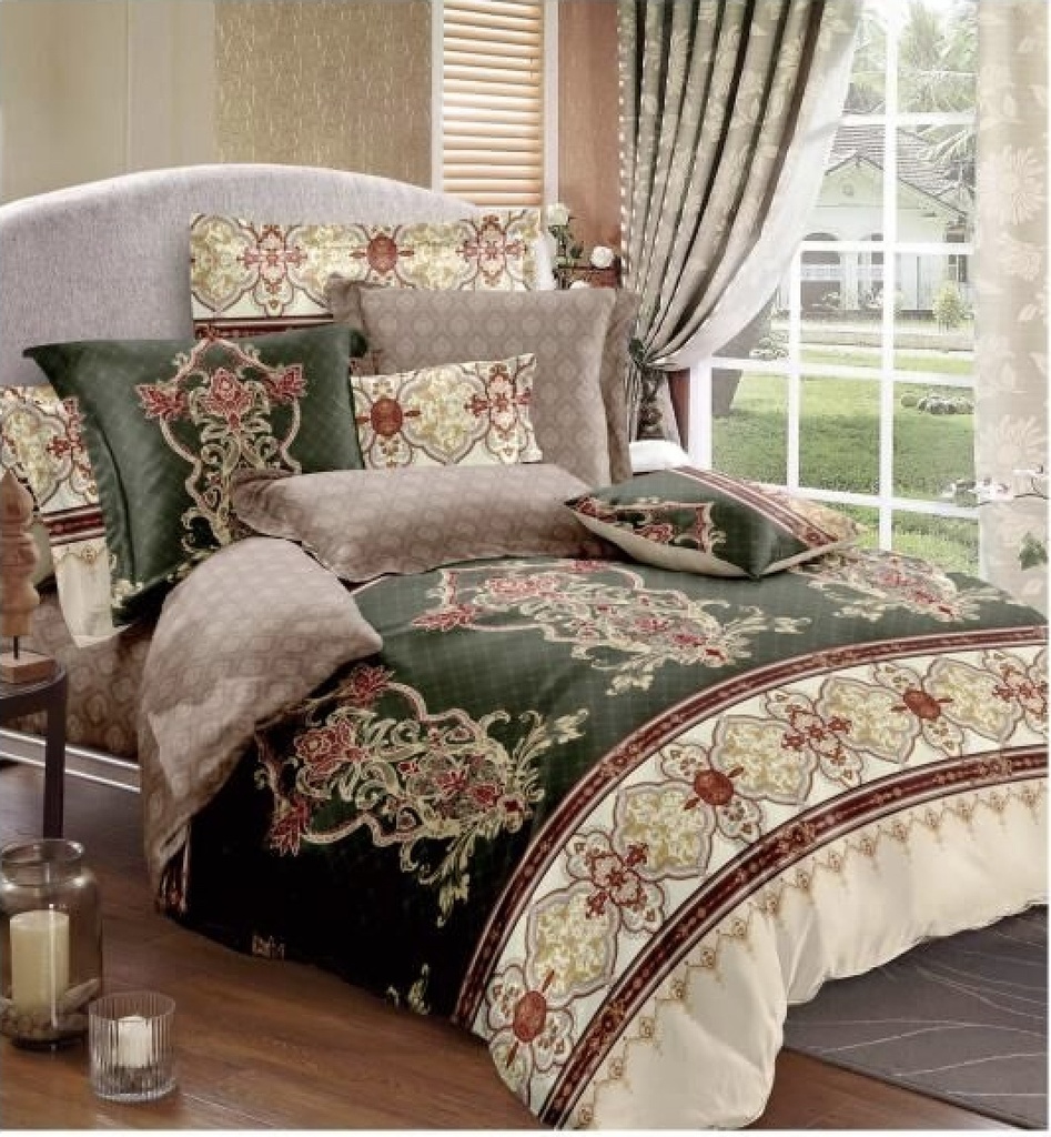5 PCS CLARITA KING SIZE BED COVER