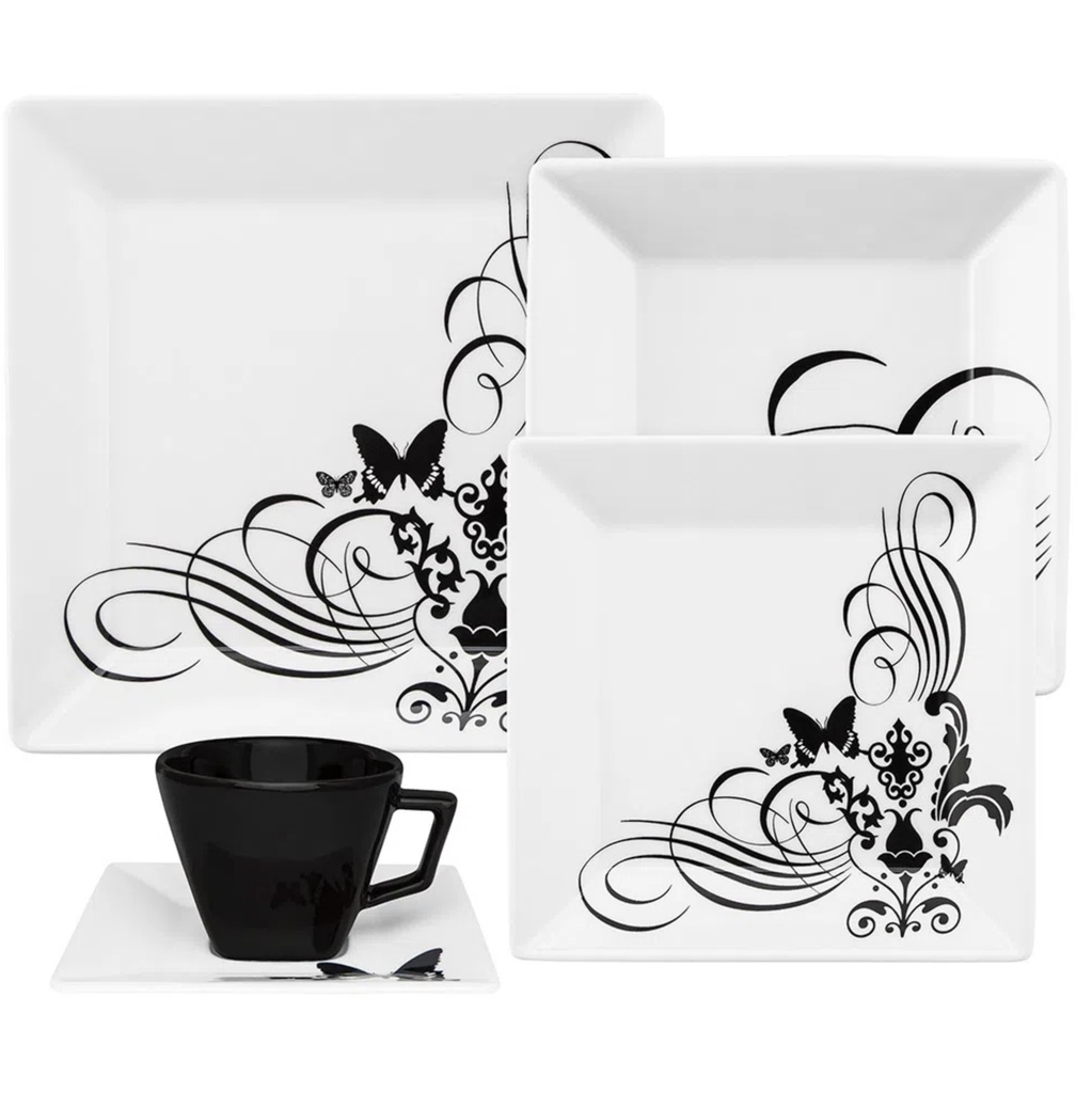 42 PCS QUARTIER TATOO DINNER SET