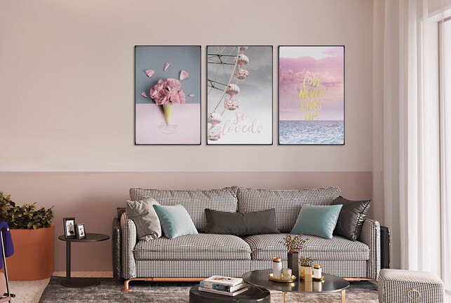 CHILL OUT WALL ART SET 3 PCS