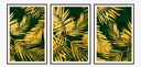 GOLDEN LEAVS 6 WALL ART 