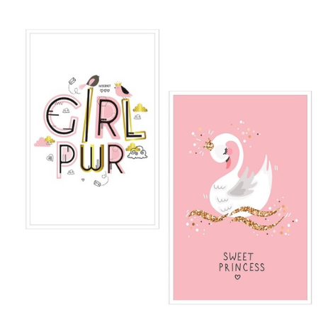 POWER GIRLWALL ART 