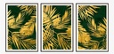 GOLDEN LEAVS 5 WALL ART 