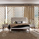 ARWEN QUEEN UPHOLSTRD BEDROOM SET 5 PCS