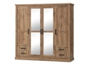 BRAXTON1913- 4 DOORS WADROBE WITH 4 MIRRORS