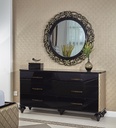 BRS H015 BEDROOM SET 5 PCS :  DOULE BED 180*200* 2NIGHTSTAND*DRESSER&amp; MIRROR