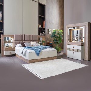 AVIVA  KING BEDROOM SET 5 PCS