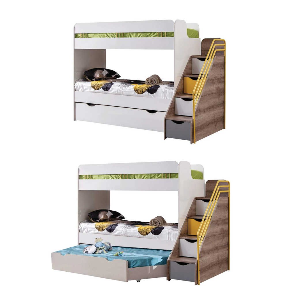 KIKA BUNK BED WITH PULL OUT BED 90X200