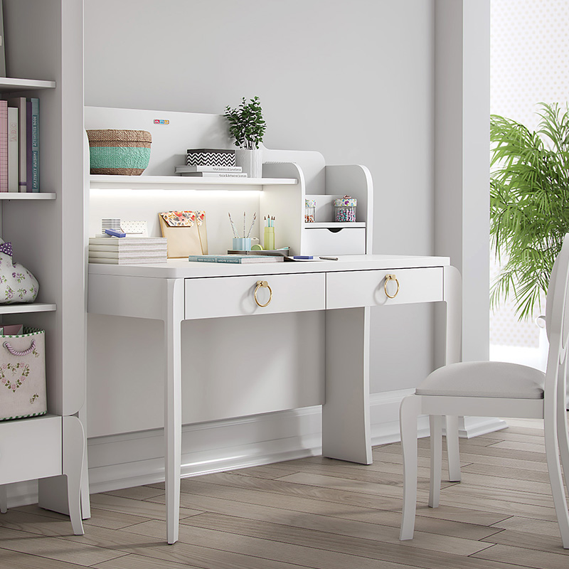 ELEGANT STUDY DESK WHITE