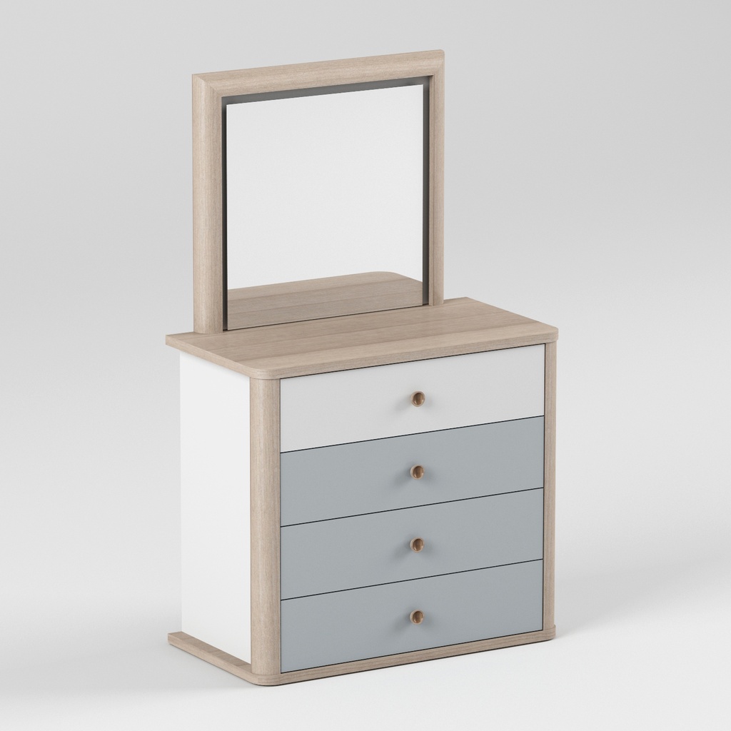 MOZON CHEST OF DRAWERS &amp; MIRROR