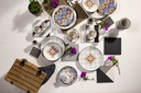 42 PCS COUP GRID DINNER/TEA/COFFEE SET