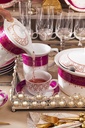 42 PCS FLAMINGO DAMA DE HONRA DINNER SET