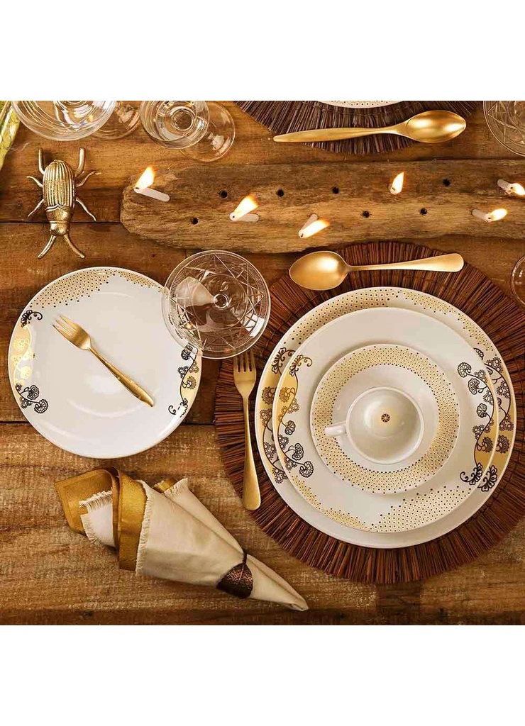 30 PCS COUP GOLDEN DINNER SET