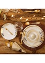 42 PCS COUP GOLDEN DINNER SET