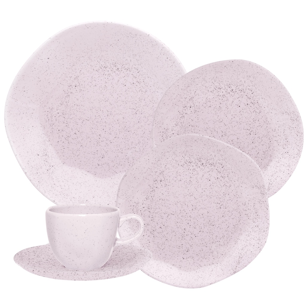 30 PCS RYO PINK SAND DINNER/TEA SET