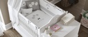 SPOTTY SWINGING CONV BABY BED