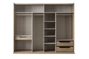 RATTAN SLIDING WARDROBE 