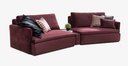 MILAN 4 SEATER  WITH TABLE 3 PCS
