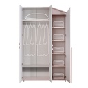 MONTESSORI PINK WARDROBE 3 DOOR