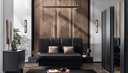 DARK KING BEDROOM 180 CM 5 PCS