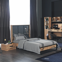 DARK SINGLE BEDROOM SET 3 PCS