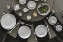 42 PCS MOON WHITE DINNER SET