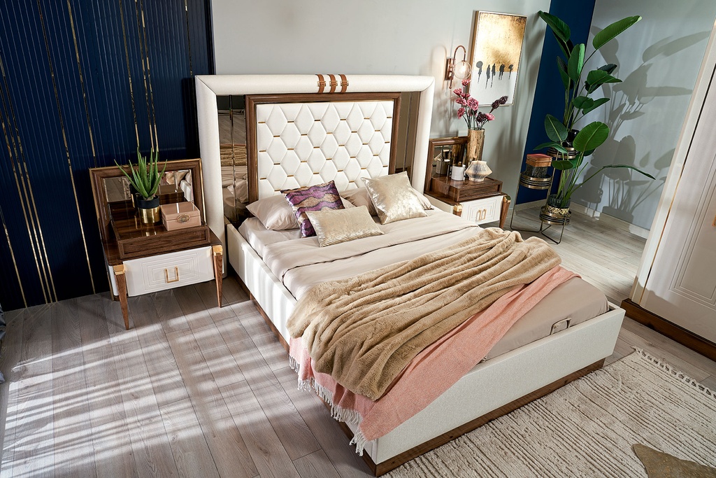 PARIS  KING BEDROOM SET 5 PCS