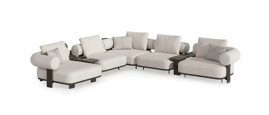 KYOTO LONG SOFA 4 SEATER WITH 2 TABLE