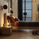 ORIGAMI TWIN BED 120 CM WITH LED