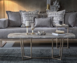 [D0250300073] LOFT GOLD  COFFEE TABLE