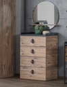 LOFT YOUNG 4 CHEST OF DRAWERS WITH MIRROR