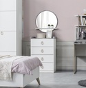 LOFT  GOLD 4 CHEST OF DRAWERS WITH MIRROR