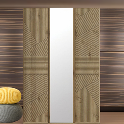 [A0320300066] ORIGAMI 3 DOORS WARDROBE
