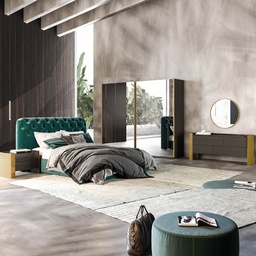 [A000103K00045] MILAN BAVYERA KING BEDROOM SET WITHOUT WARDROBE
