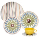 30 PCS UNNI RAINBOW DINNER|TEA SET