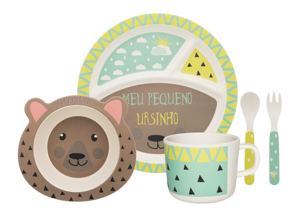 5 PCS BEAR 6|5 CHILDREN´S MEAL SET