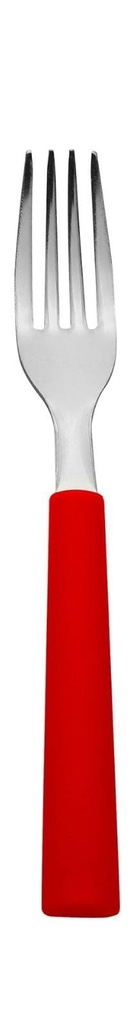 6 PCS RED TABLE FORKS SET
