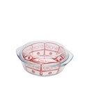 BARKER TEMPERED ROUND GLASS W| Lid 3000 ML