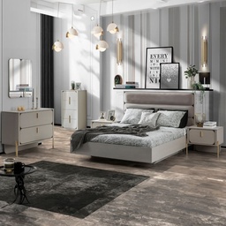 [A000103K000110] DELIGHT KING BEDROOM 180 CM 5 PCS