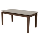 ARIES DINING TABLE WITH GLASS TOP