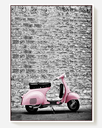 PINK MOTOR WALL ART 