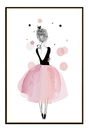 HAPPY GIRL WALL ART 