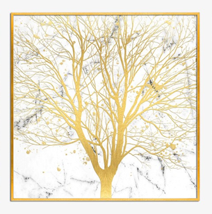 WHITE TREE WALL ART 