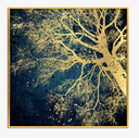 BLUE TREE WALL ART 