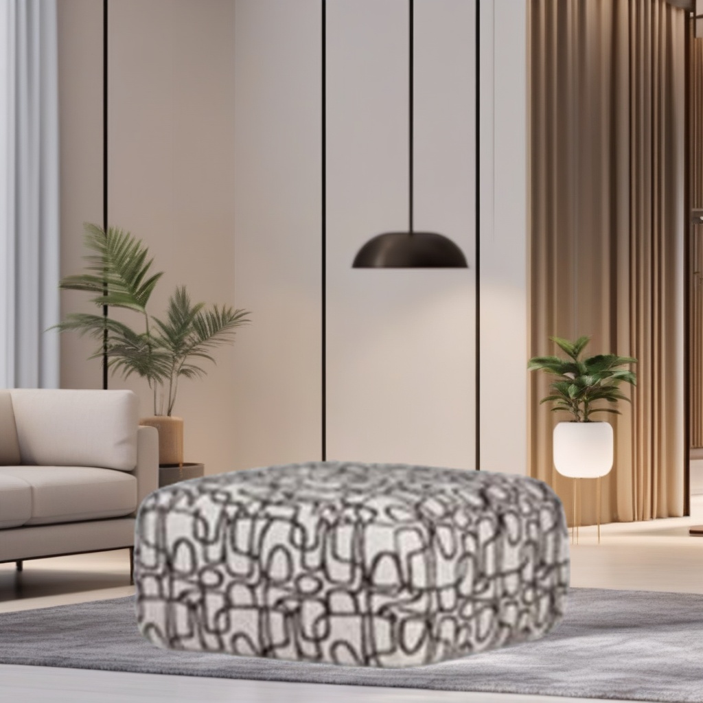 ETRO POUF 75 CM BLACK