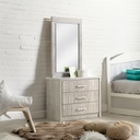 TROY 3 CHEST OF DRAWER With MIRROR 1205