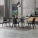 LOFT DINING TABLE SET 6 SEATS